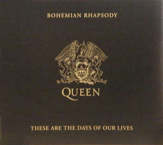 Queen 'Bohemian Rhapsody' UK CD front sleeve