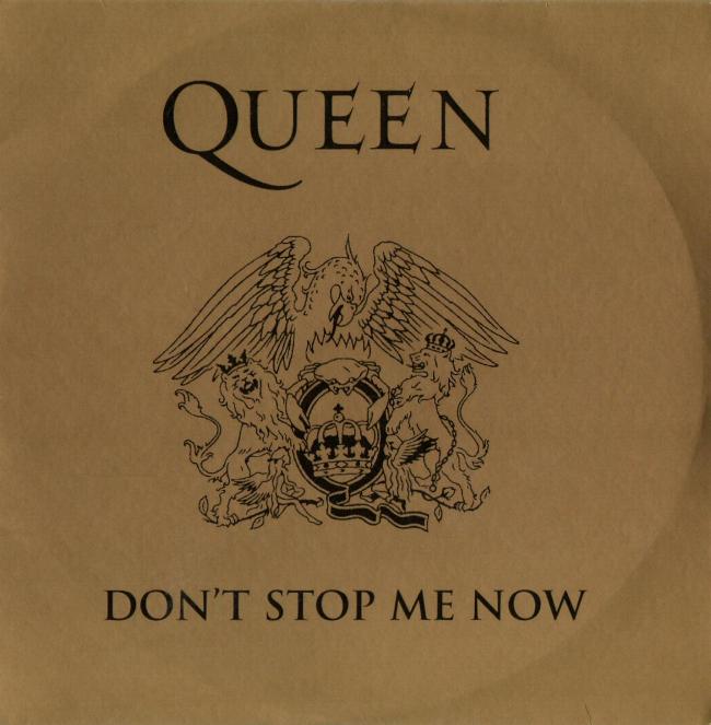 Queen 'Don't Stop Me Now' French CD front sleeve