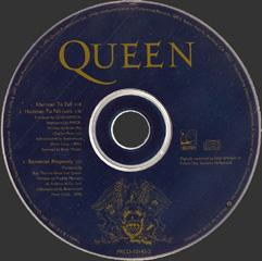 Queen 'Hammer To Fall' US promo CD disc