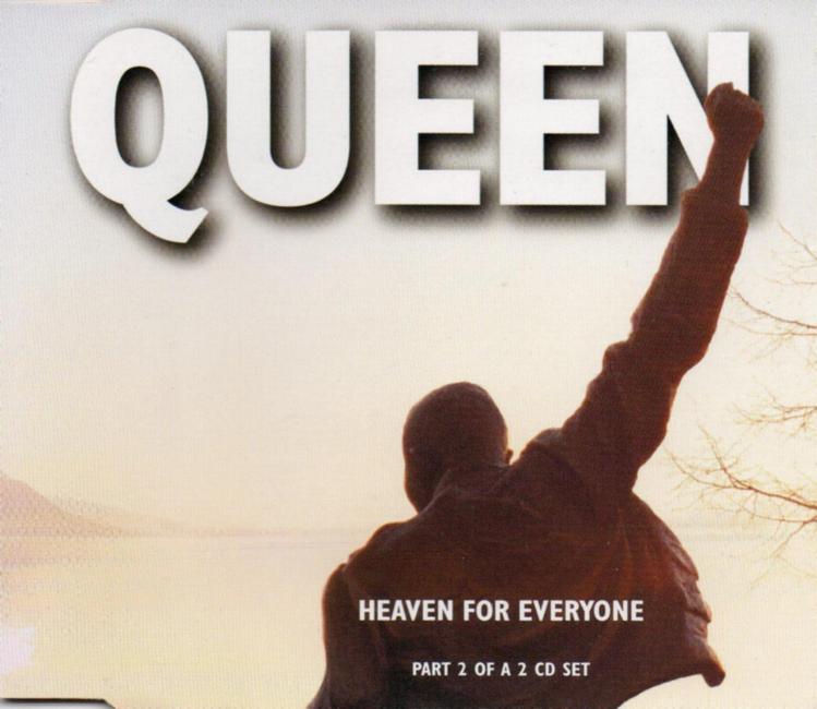 Queen 'Heaven For Everyone' UK CD2 front sleeve