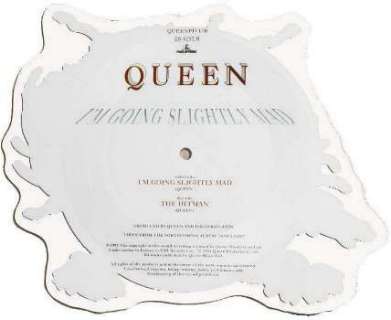Queen 'I'm Going Slightly Mad' UK 7" shaped picture disc