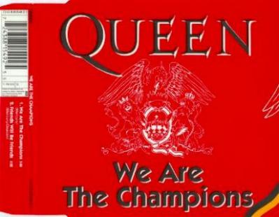 Queen 'We Are The Champions' Belgian CD front sleeve