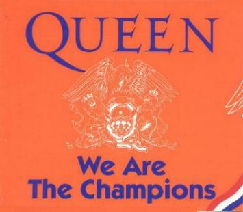 Queen 'We Are The Champions' Netherlands CD front sleeve