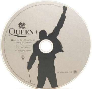 Queen 'Heaven For Everyone' Swiss Tourist Board promo CD disc
