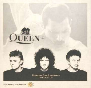 Queen 'Heaven For Everyone' Swiss Tourist Board promo CD front sleeve