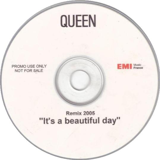 Queen 'It's A Beautiful Day' French promo CD disc