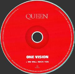 Queen 'One Vision' French CD disc