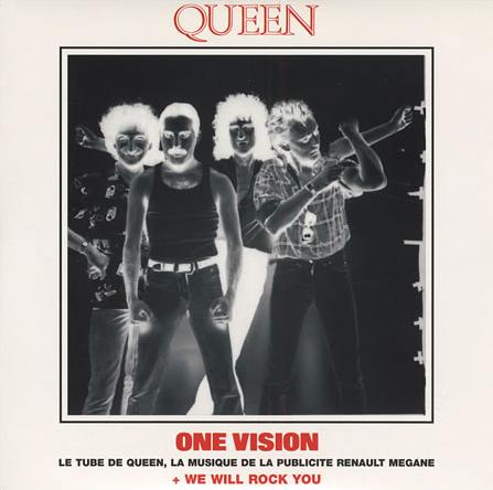 Queen 'One Vision' French CD front sleeve