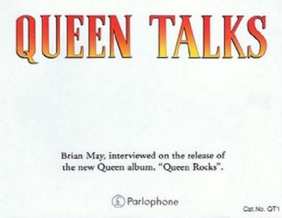 Queen 'Queen Talks' UK promo CD back sleeve