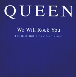 Queen 'We Will Rock You' French promo CD front sleeve