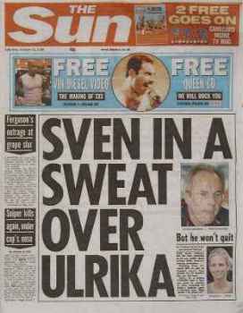 'The Sun' newspaper front
