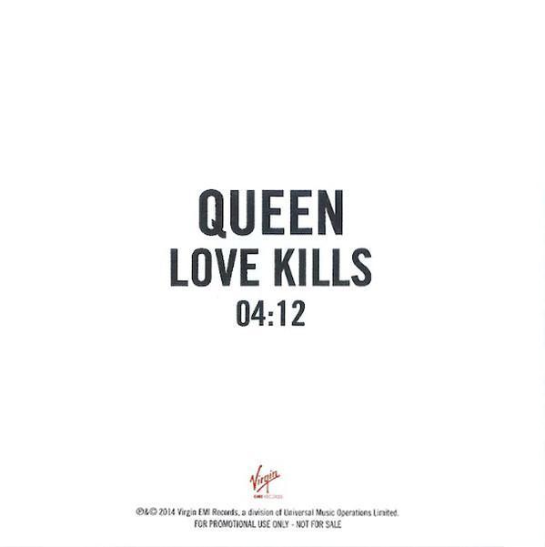 Queen 'Love Kills' UK promo CD back sleeve