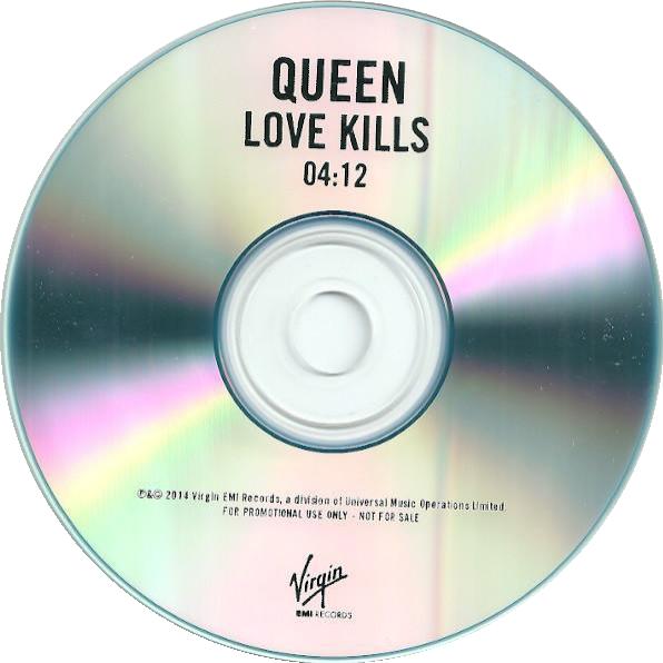Queen 'Love Kills' UK promo CD disc