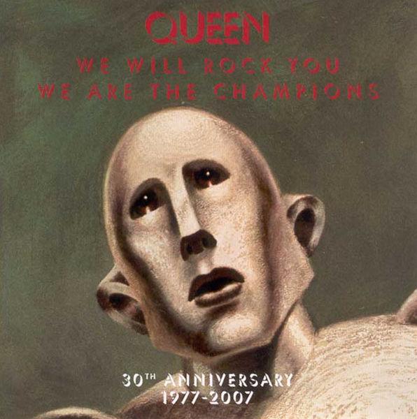 Queen 'We Are The Champions' UK promo CD front sleeve