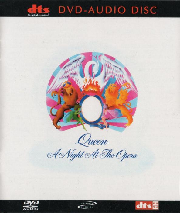 Queen 'A Night At The Opera' US DVD Audio front sleeve