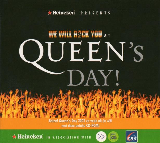 Queen 'Heineken Queen's Day' Dutch CD-Rom front sleeve
