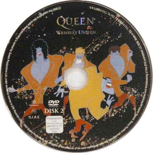 Queen 'Live At Wembley Stadium' UK DVD disc 2