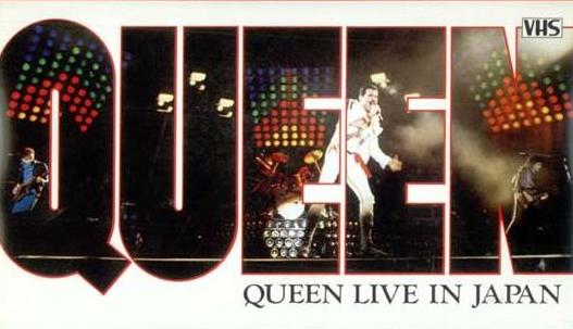 Queen 'Live In Japan' Japanese video front sleeve