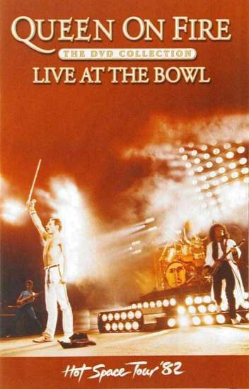 Queen 'Queen On Fire - Live At The Bowl' UK DVD booklet front sleeve