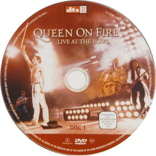 Queen 'Queen On Fire - Live At The Bowl' UK DVD disc 1