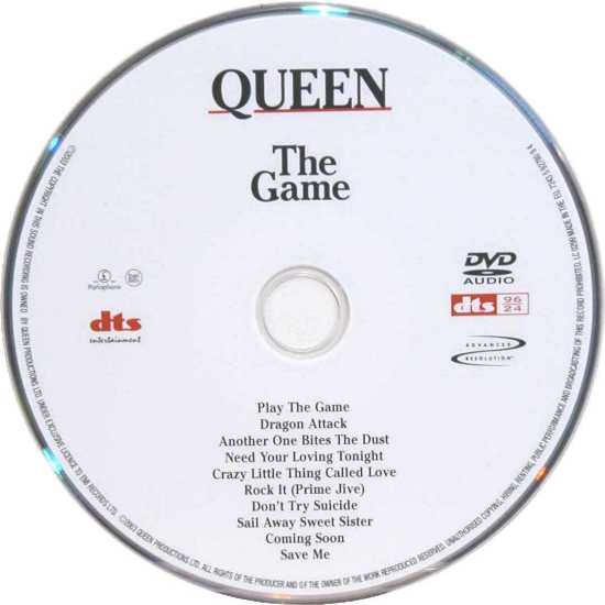 Queen 'The Game' US DVD Audio disc