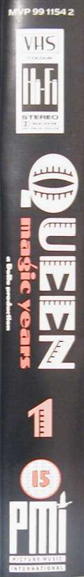 Queen 'The Magic Years' UK VHS volume 1 spine