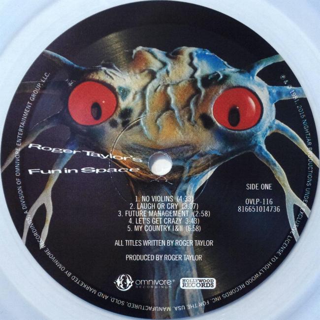 US 2015 clear vinyl LP label