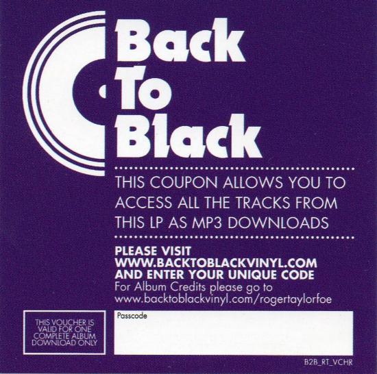 UK LP Picture Disc MP3 Coupon