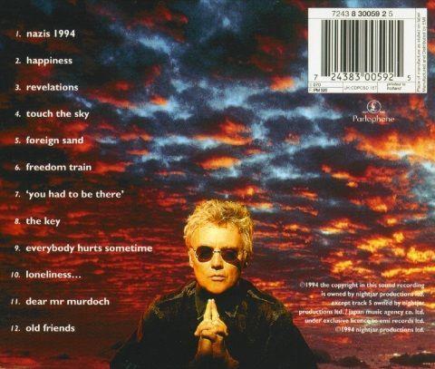 Roger Taylor 'Happiness?' UK CD back sleeve