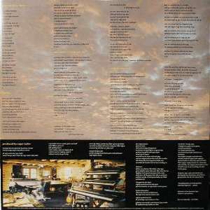 Roger Taylor 'Happiness?' UK LP inner sleeve