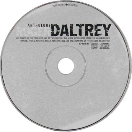 Roger Daltrey 'Anthology' UK CD disc