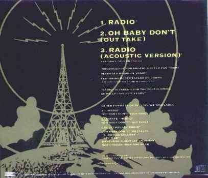 Shaky 'Radio' UK CD back sleeve