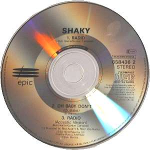 Shaky 'Radio' UK CD disc