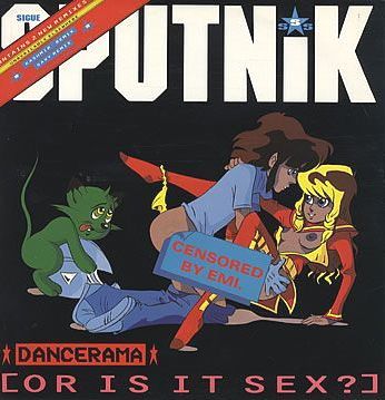 Sigue Sigue Sputnik 'Dancerama' UK 12" front sleeve