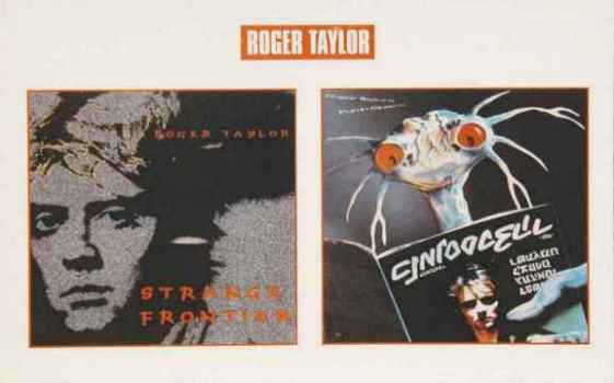 Roger Taylor 'Fun In Space / Strange Frontier' promo postcard front