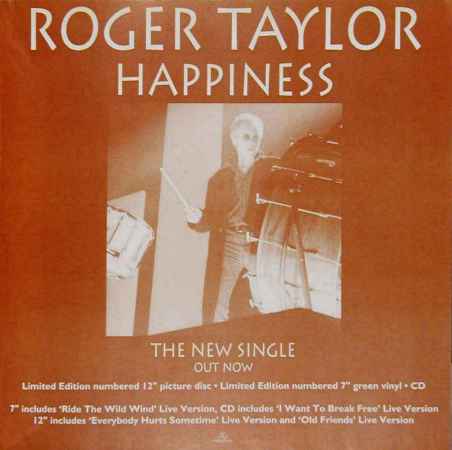 Roger Taylor 'Happiness?' promo flat
