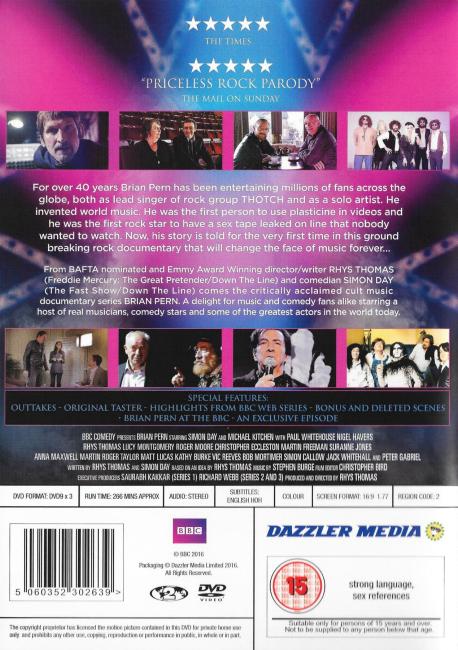 'Brian Pern' UK DVD back sleeve