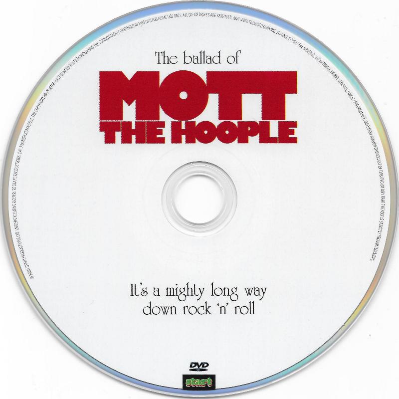 'The Ballad Of Mott The Hoople' DVD disc
