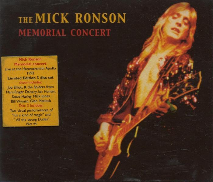 Various Artists 'The Mick Ronson Memorial Concert' CD reissue stickered front sleeve