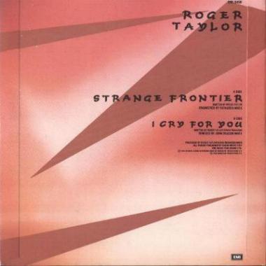 Roger Taylor 'Strange Frontier' UK 7" back sleeve