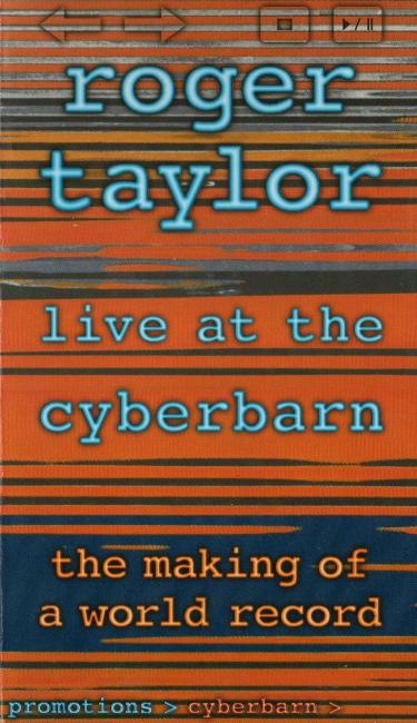 Roger Taylor 'Live At The Cyberbarn' UK VHS front sleeve