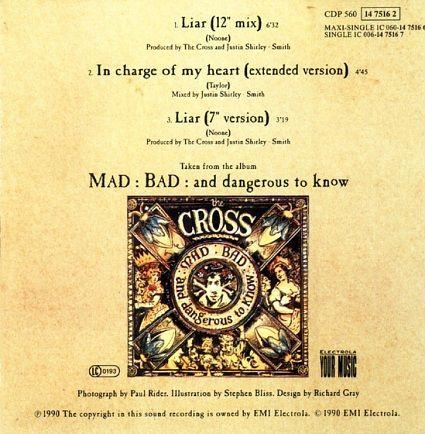 The Cross 'Liar' German CD back sleeve